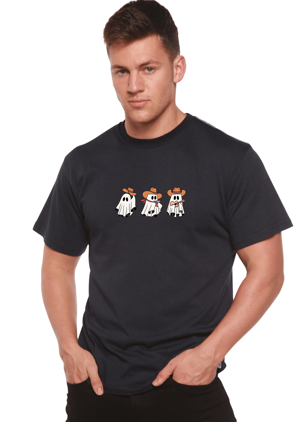 Cowboy Ghosts Unisex Bamboo Viscose/Organic Cotton Short Sleeve Graphic T-Shirt - Pendo Store