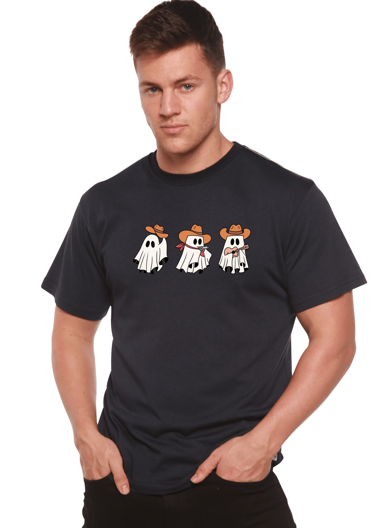 Cowboy Ghosts Unisex Bamboo Viscose/Organic Cotton Short Sleeve Graphic T-Shirt - Pendo Store