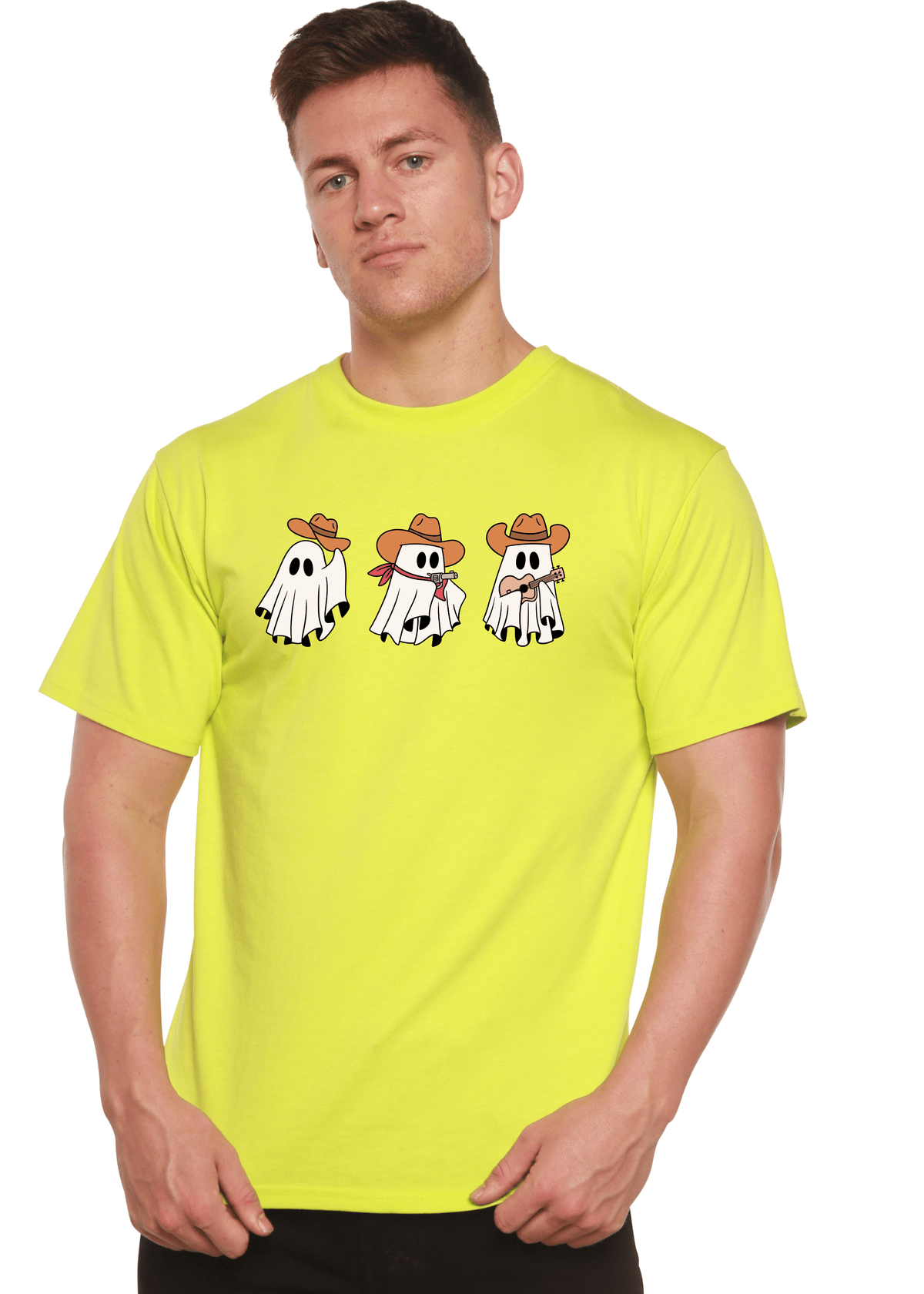 Cowboy Ghosts Unisex Bamboo Viscose/Organic Cotton Short Sleeve Graphic T-Shirt - Pendo Store