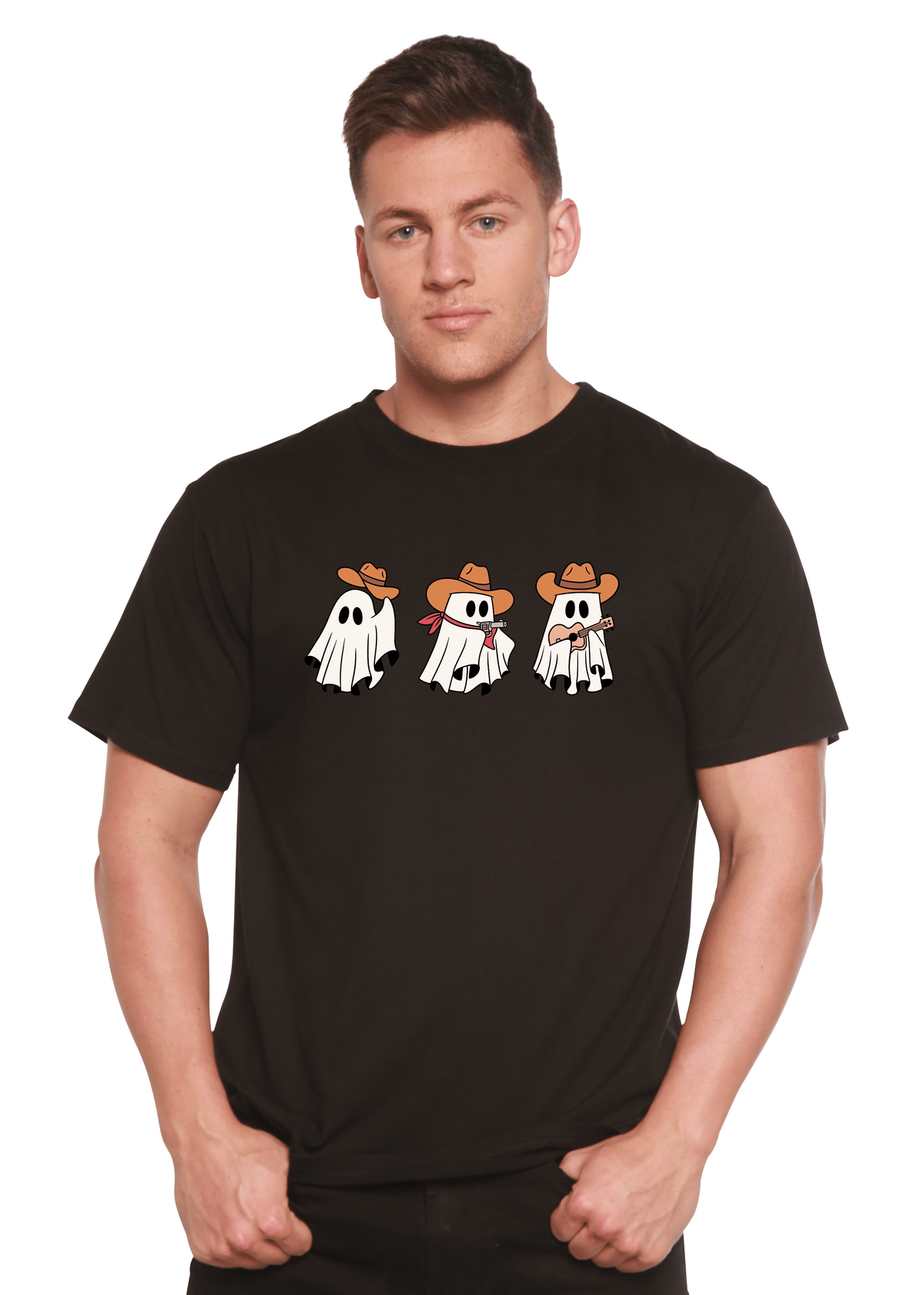 Cowboy Ghosts Unisex Bamboo Viscose/Organic Cotton Short Sleeve Graphic T-Shirt - Pendo Store