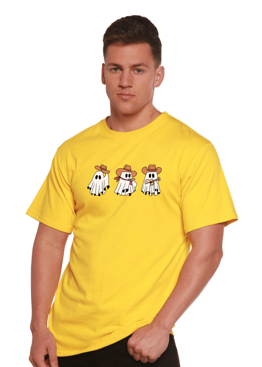 Cowboy Ghosts Unisex Bamboo Viscose/Organic Cotton Short Sleeve Graphic T-Shirt - Pendo Store