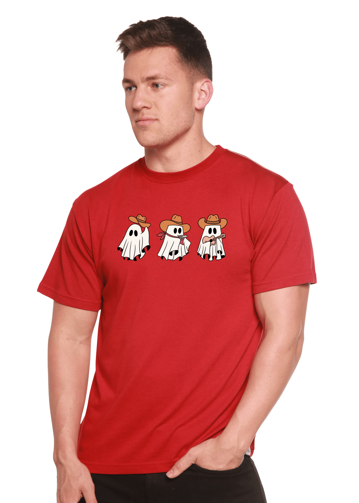Cowboy Ghosts Unisex Bamboo Viscose/Organic Cotton Short Sleeve Graphic T-Shirt - Pendo Store