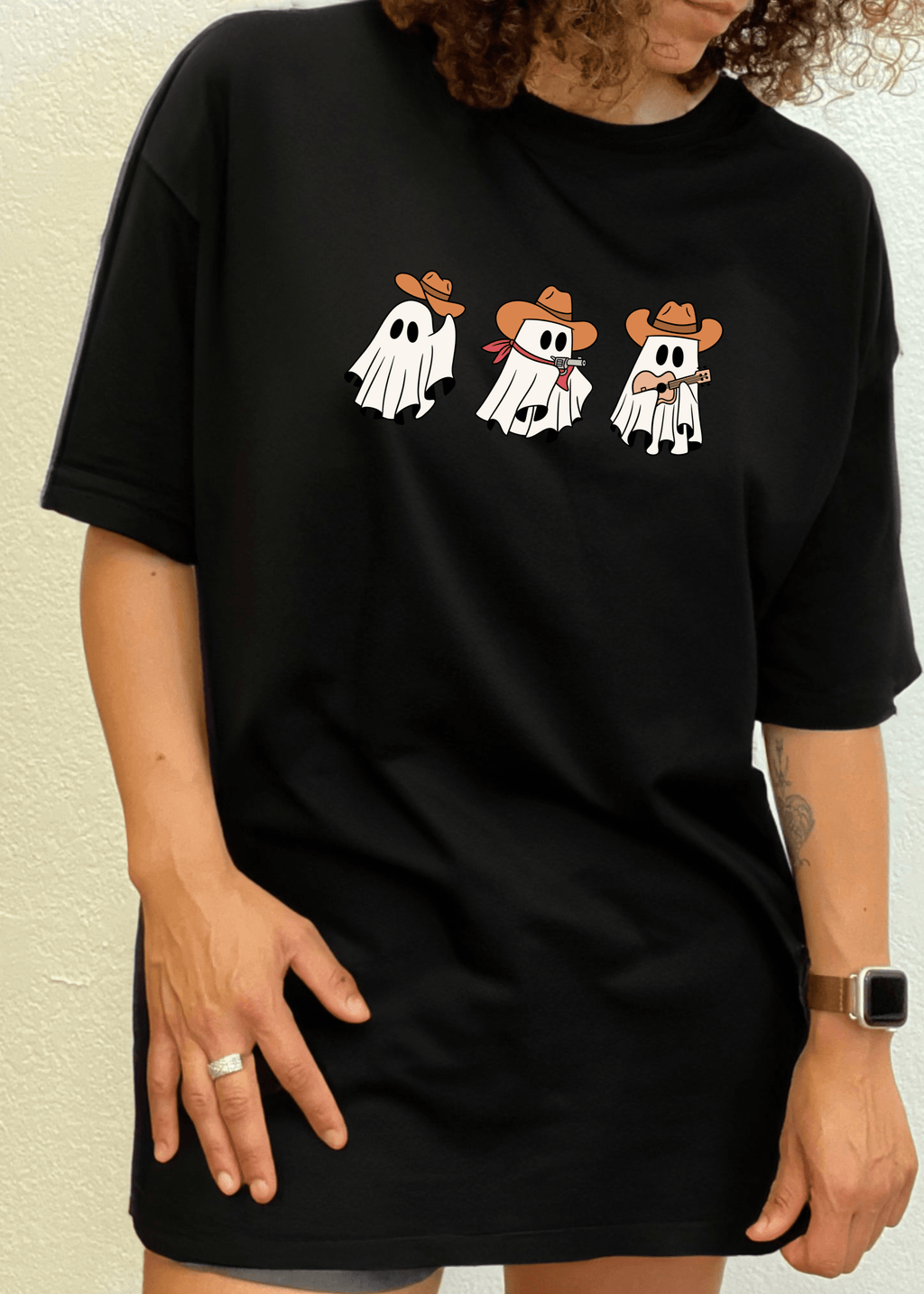 Cowboy Ghosts Unisex Bamboo Viscose/Organic Cotton Short Sleeve Graphic T-Shirt - Pendo Store