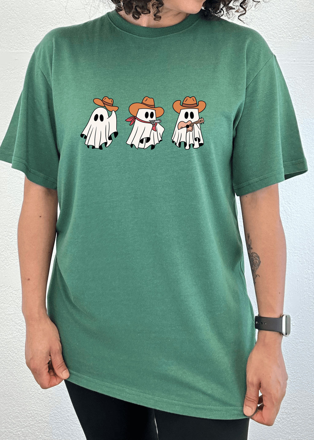 Cowboy Ghosts Unisex Bamboo Viscose/Organic Cotton Short Sleeve Graphic T-Shirt - Pendo Store