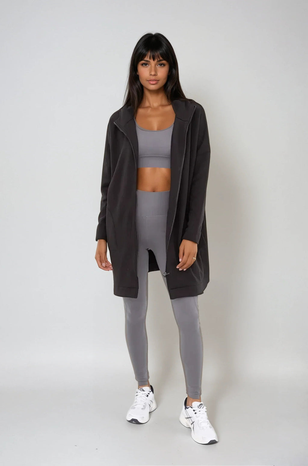 Cozy Comfort Zip Up Hoodie Jacket Black - Pendo Store