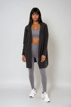 Cozy Comfort Zip Up Hoodie Jacket Black - Pendo Store