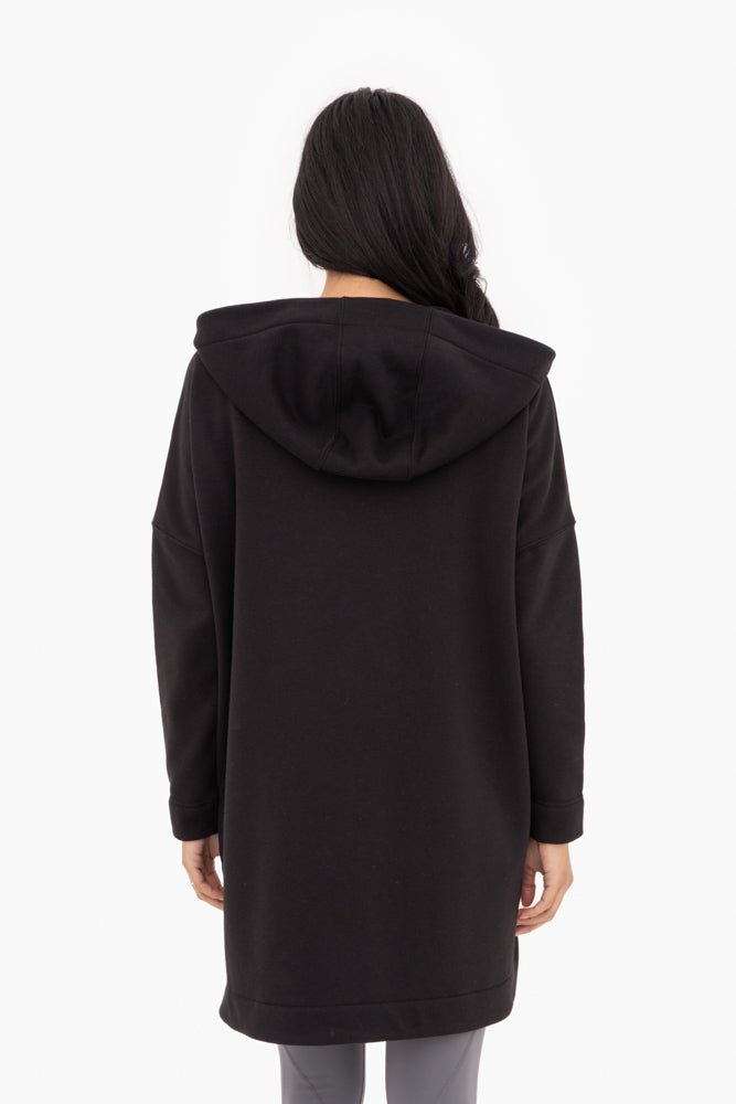 Cozy Comfort Zip Up Hoodie Jacket Black - Pendo Store