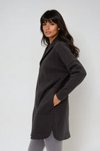 Cozy Comfort Zip Up Hoodie Jacket Black - Pendo Store