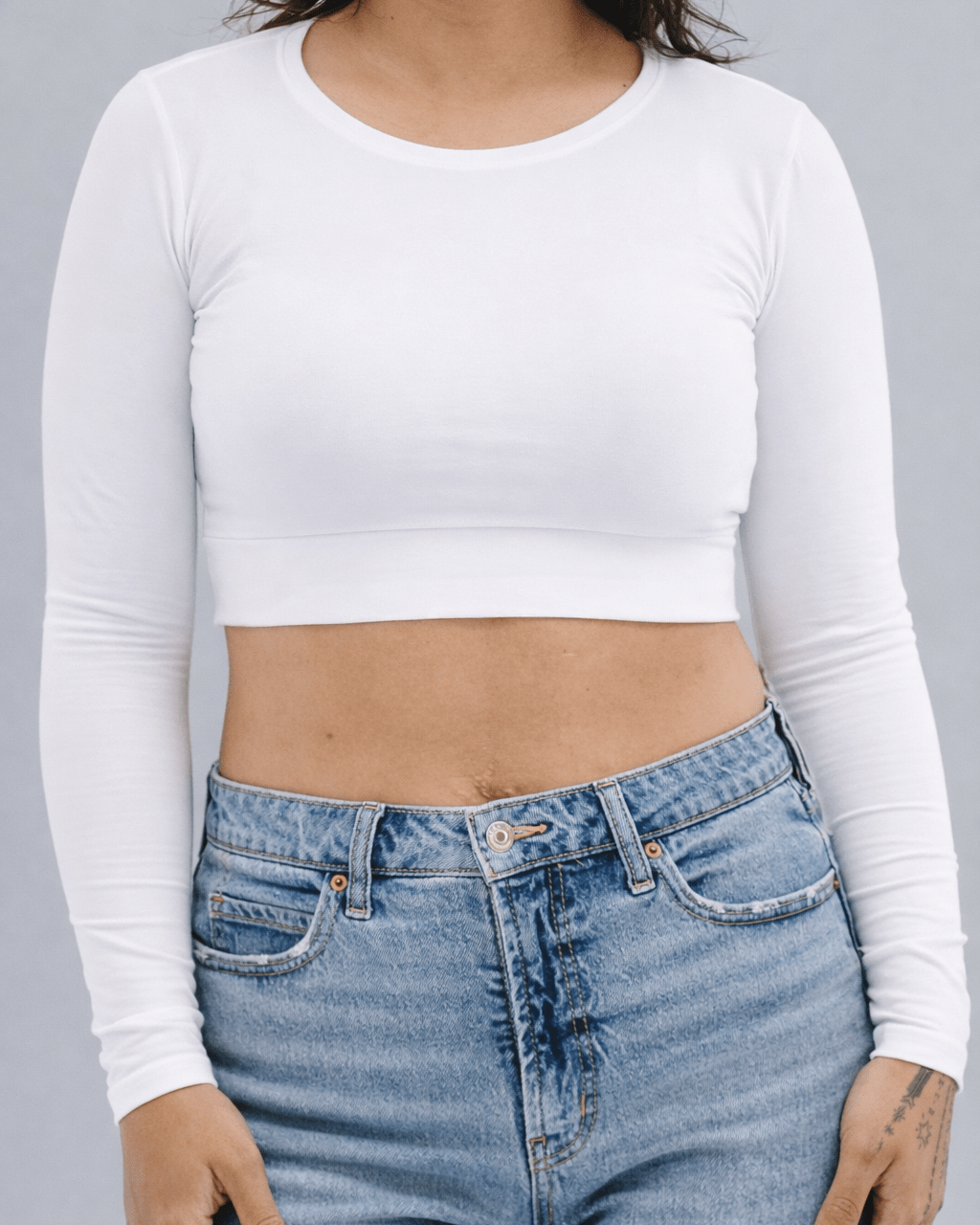 Crew Neck Long Sleeve Halftee - Pendo Store