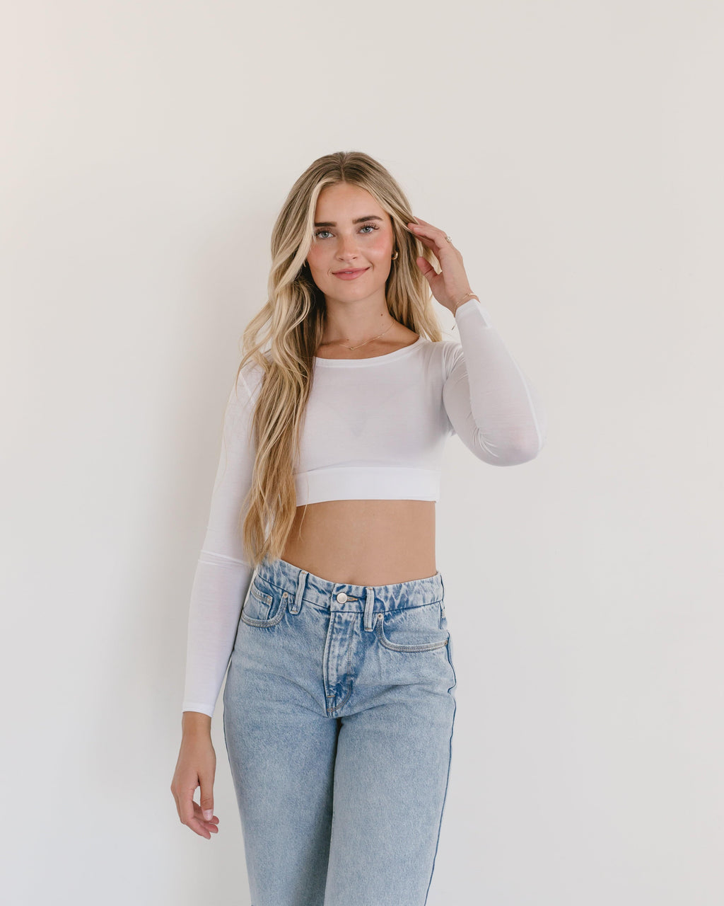 Crew Neck Long Sleeve Halftee - Pendo Store