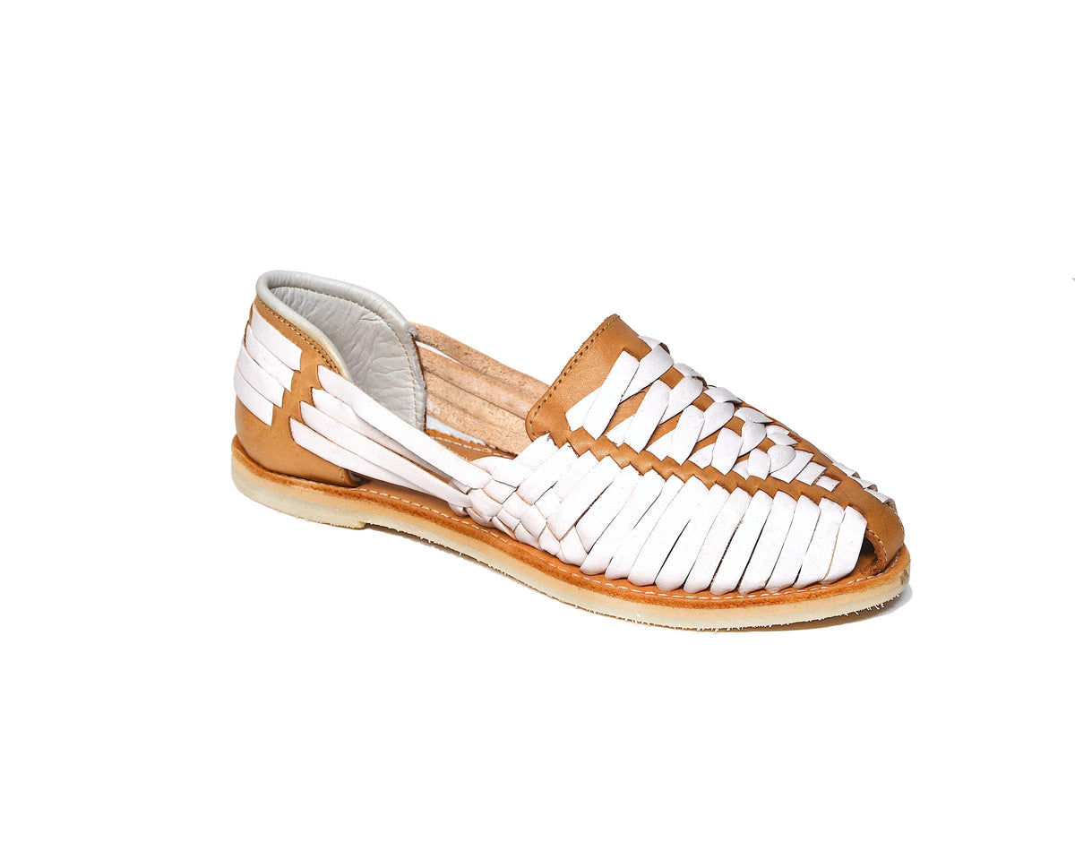 Cross Woven Huarache Horchata - Pendo Store