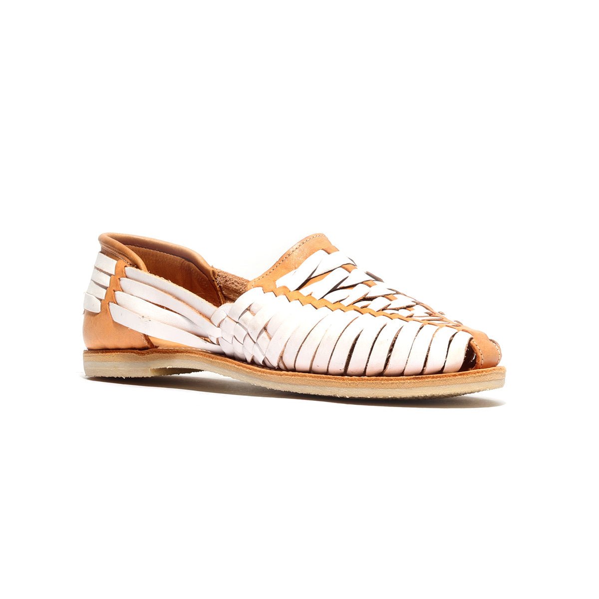 Cross Woven Huarache Horchata - Pendo Store
