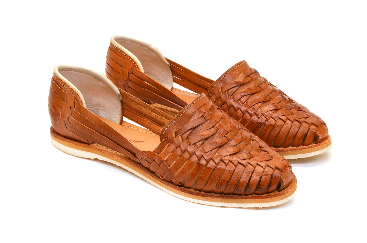 Cross Woven Huarache Walnut - Pendo Store