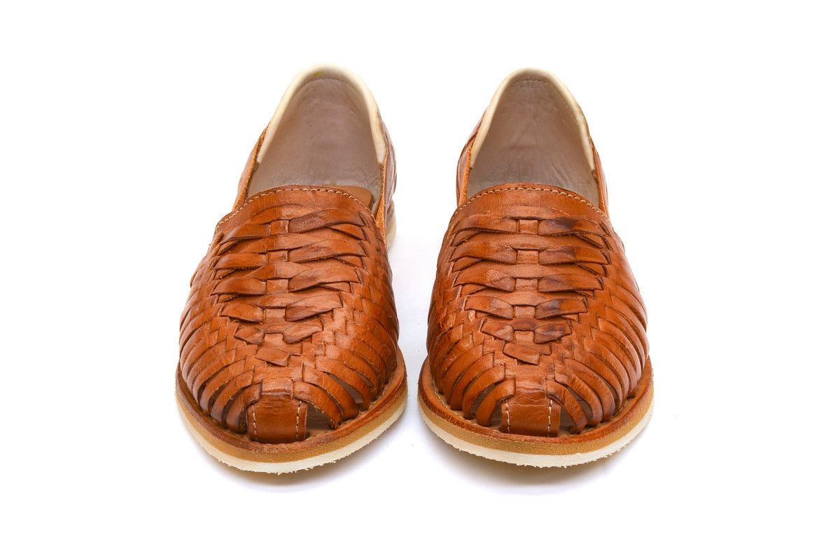 Cross Woven Huarache Walnut - Pendo Store