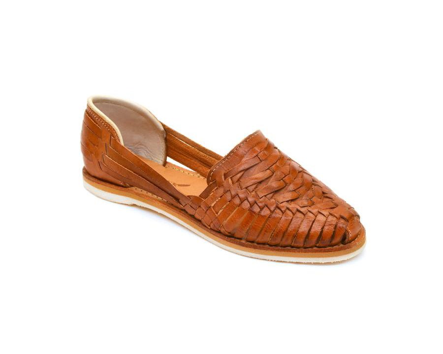 Cross Woven Huarache Walnut - Pendo Store