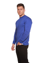 Custom Printed Men's Bamboo Viscose/Organic Cotton Long Sleeve T-Shirt - Pendo Store