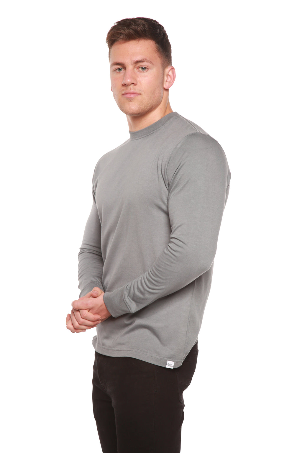 Custom Printed Men's Bamboo Viscose/Organic Cotton Long Sleeve T-Shirt - Pendo Store