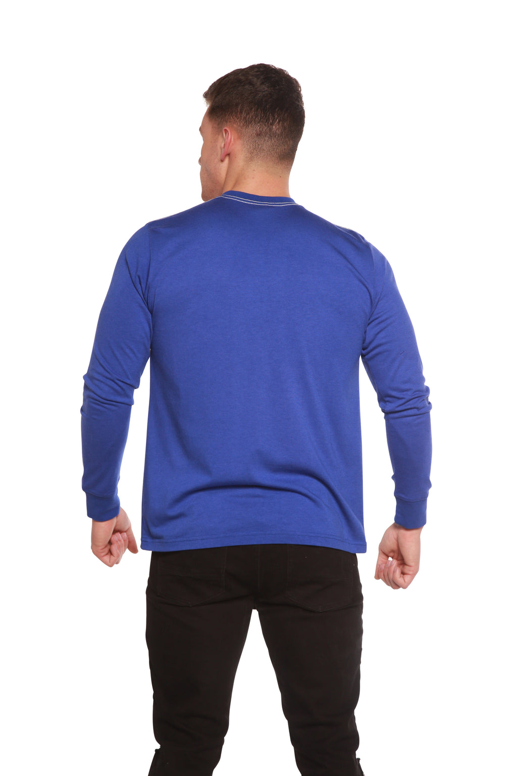 Custom Printed Men's Bamboo Viscose/Organic Cotton Long Sleeve T-Shirt - Pendo Store