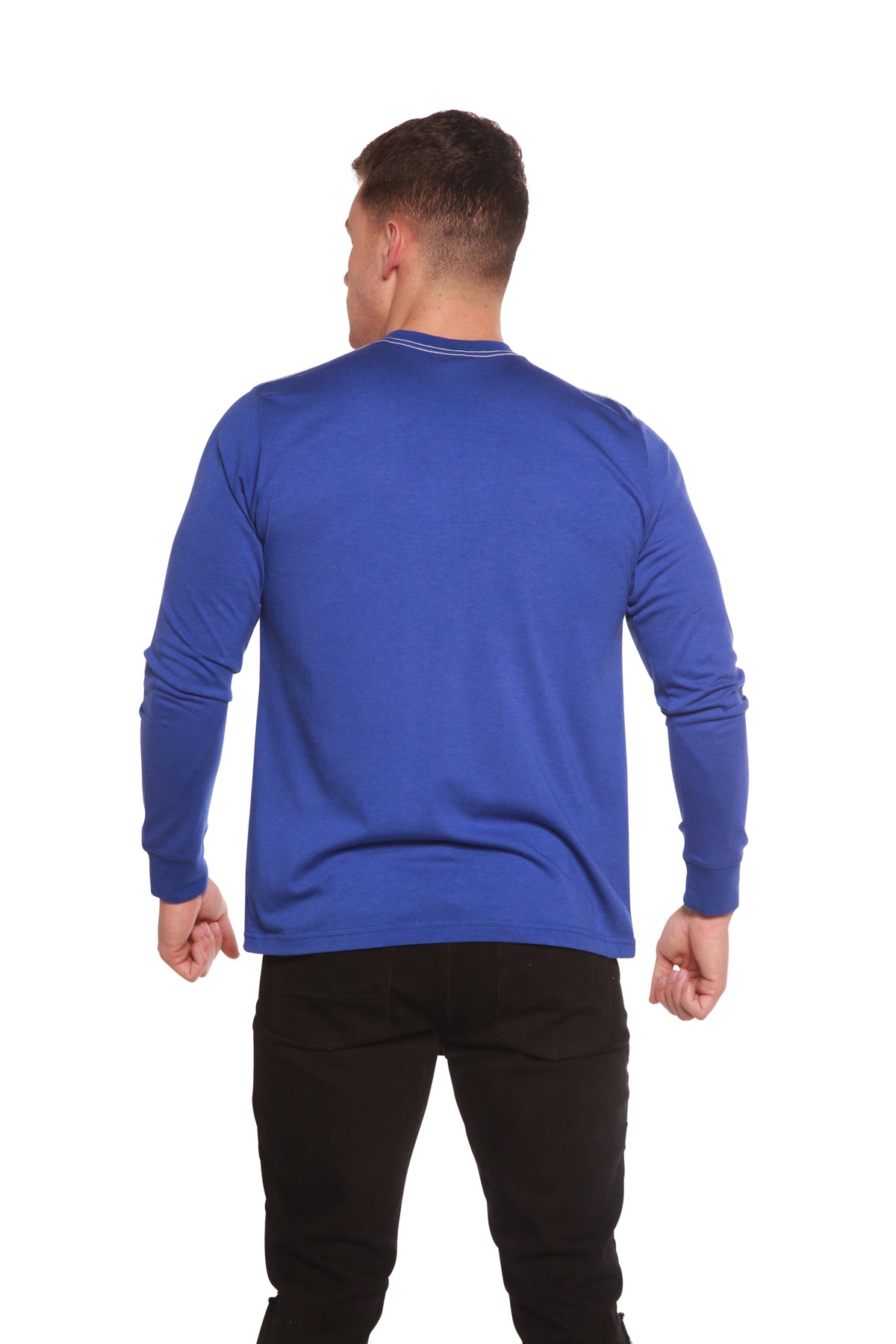 Custom Printed Men's Bamboo Viscose/Organic Cotton Long Sleeve T-Shirt - Pendo Store