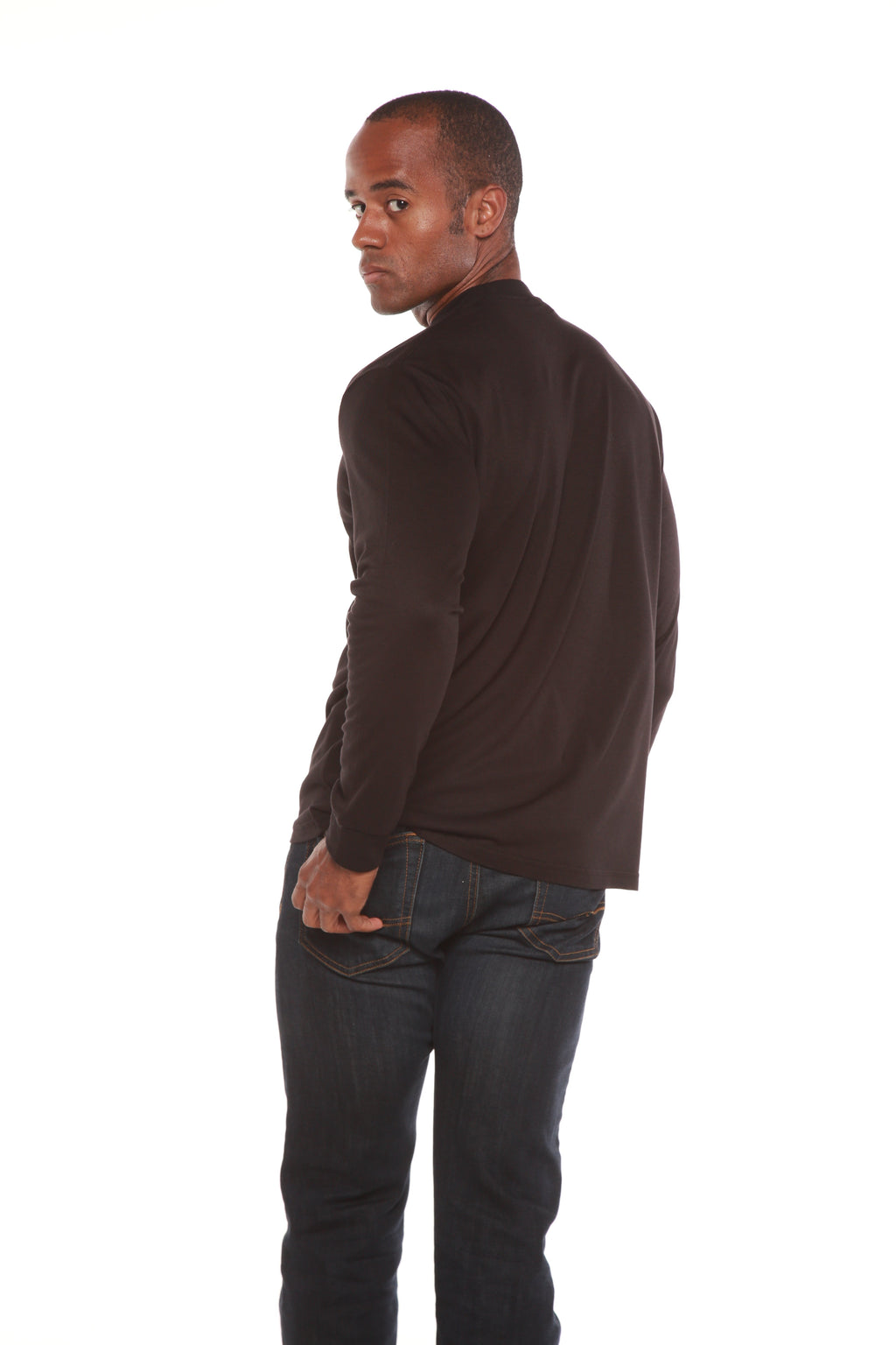 Custom Printed Men's Bamboo Viscose/Organic Cotton Long Sleeve T-Shirt - Pendo Store