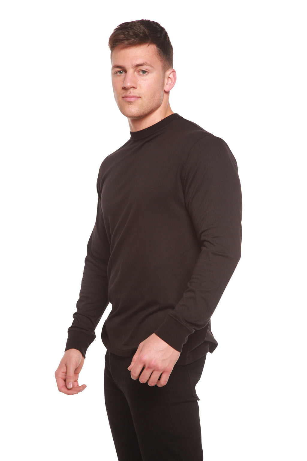 Custom Printed Men's Bamboo Viscose/Organic Cotton Long Sleeve T-Shirt - Pendo Store