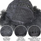Cute Afro Wig Women Short Fluffy Hair Wigs with Bangs For Black Women Kinky curly Synthetic Hair For Party Dance Cosplay Wigs For Black Women Cosplay Wigs For Women