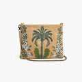 Desert Oasis Embellished Clutch – Luxe Handwoven Jacquard - Pendo Store