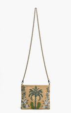 Desert Oasis Embellished Clutch – Luxe Handwoven Jacquard - Pendo Store