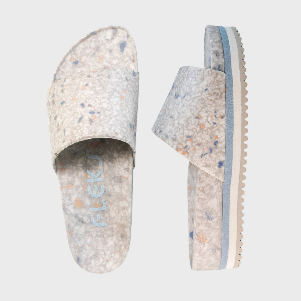 East Beach Slide Platform - Faded Denim - Pendo Store