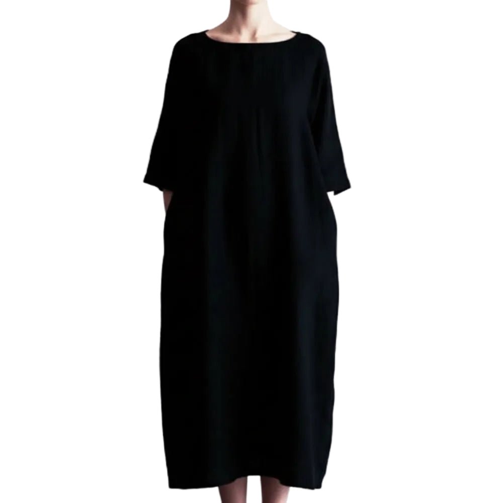 Elegant Mid-Calf A-Line Dress - Pendo Store