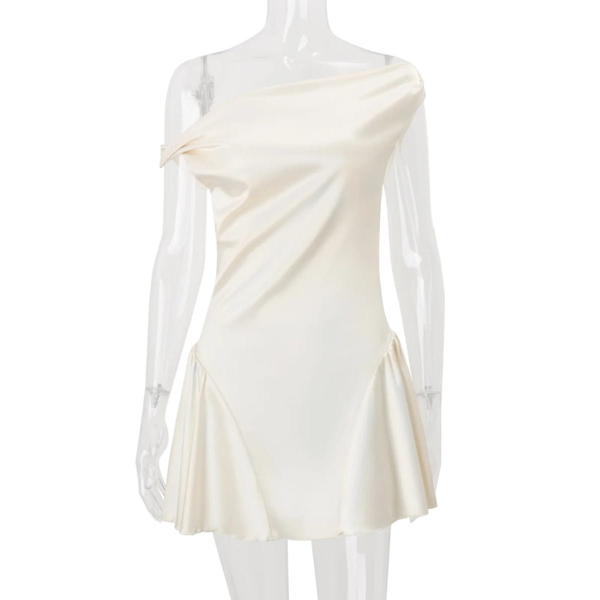 Elegant Satin A-Line Maxi Dress - Pendo Store