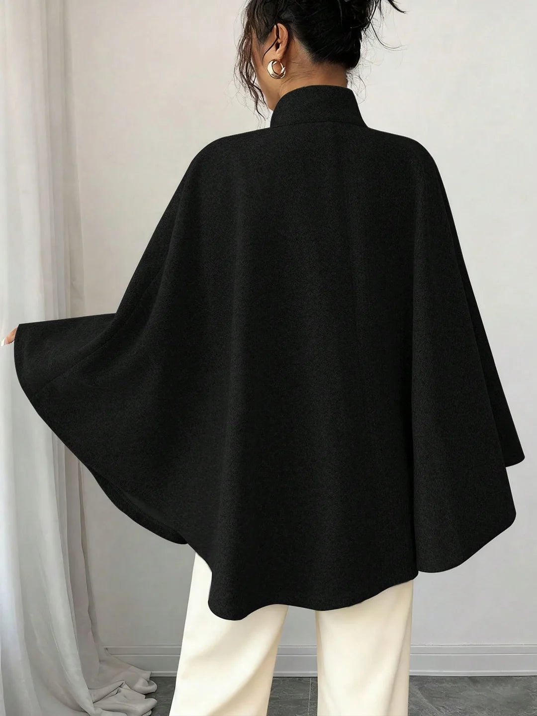 Elegant Tie Waist Wool Blend Coat - Pendo Store