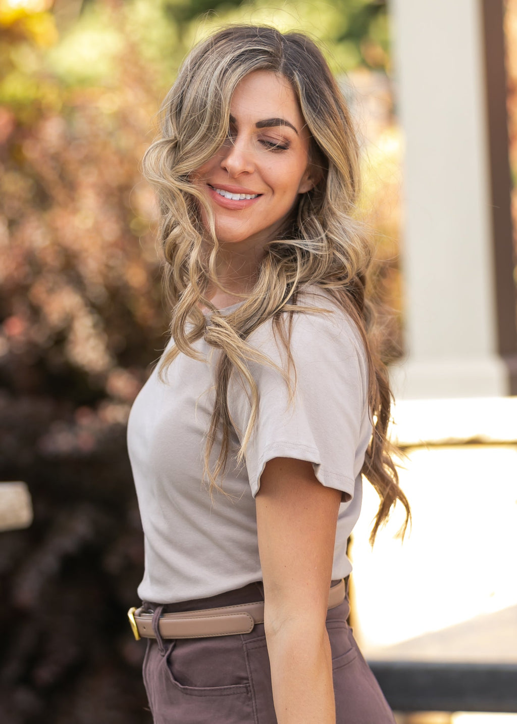 Essential Sand Flutter Sleeve Top - Pendo Store