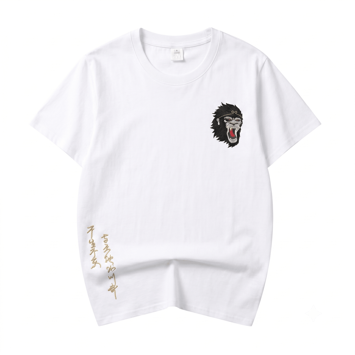 ET518 Raging Monkey Embroidered Tee - Pendo Store