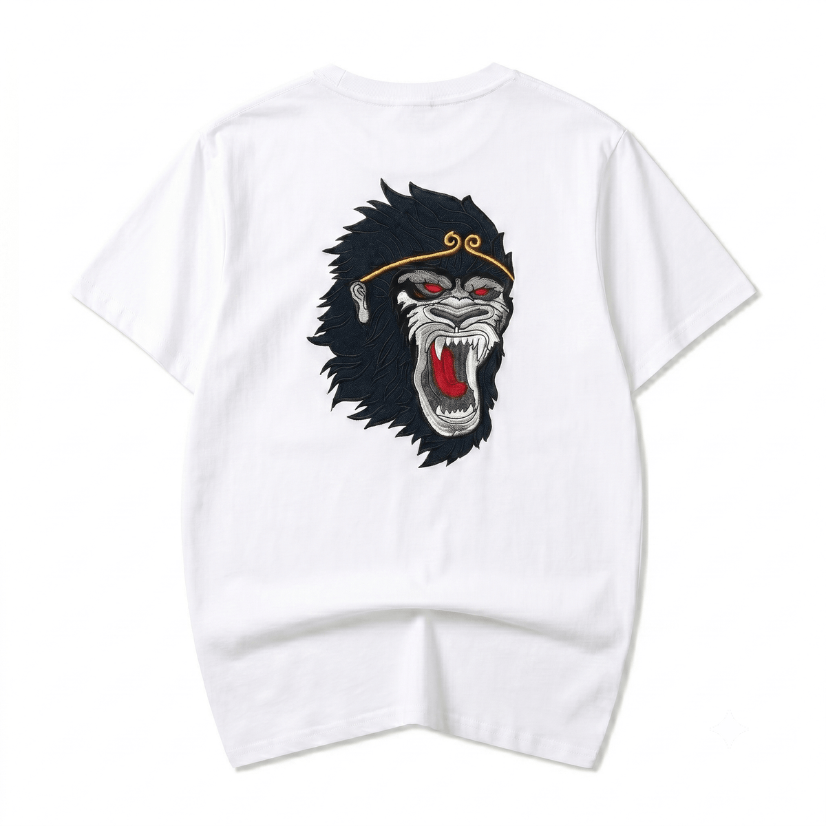 ET518 Raging Monkey Embroidered Tee - Pendo Store
