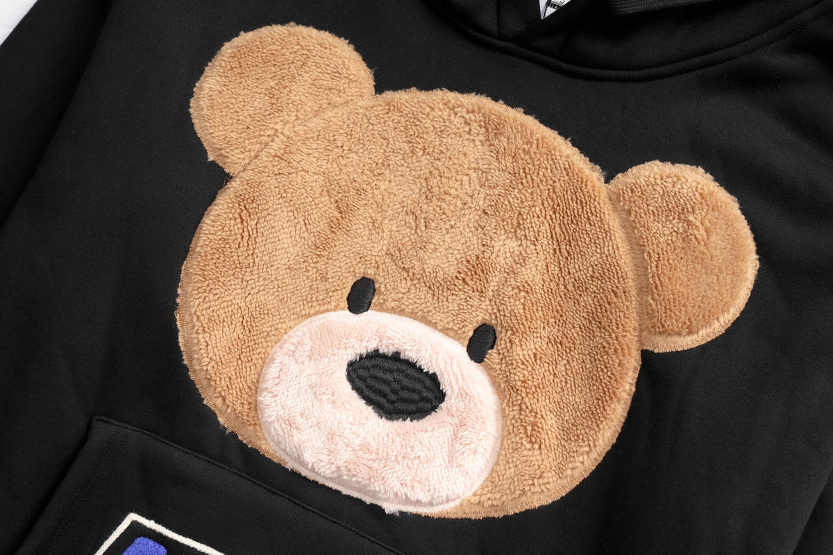 EXT369 Furry Teddy Hoodie - Pendo Store