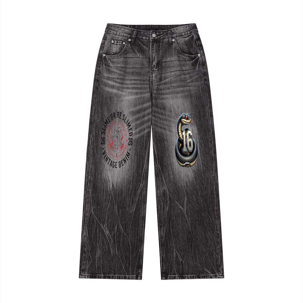 Slime  Wide Leg Jeans (black)