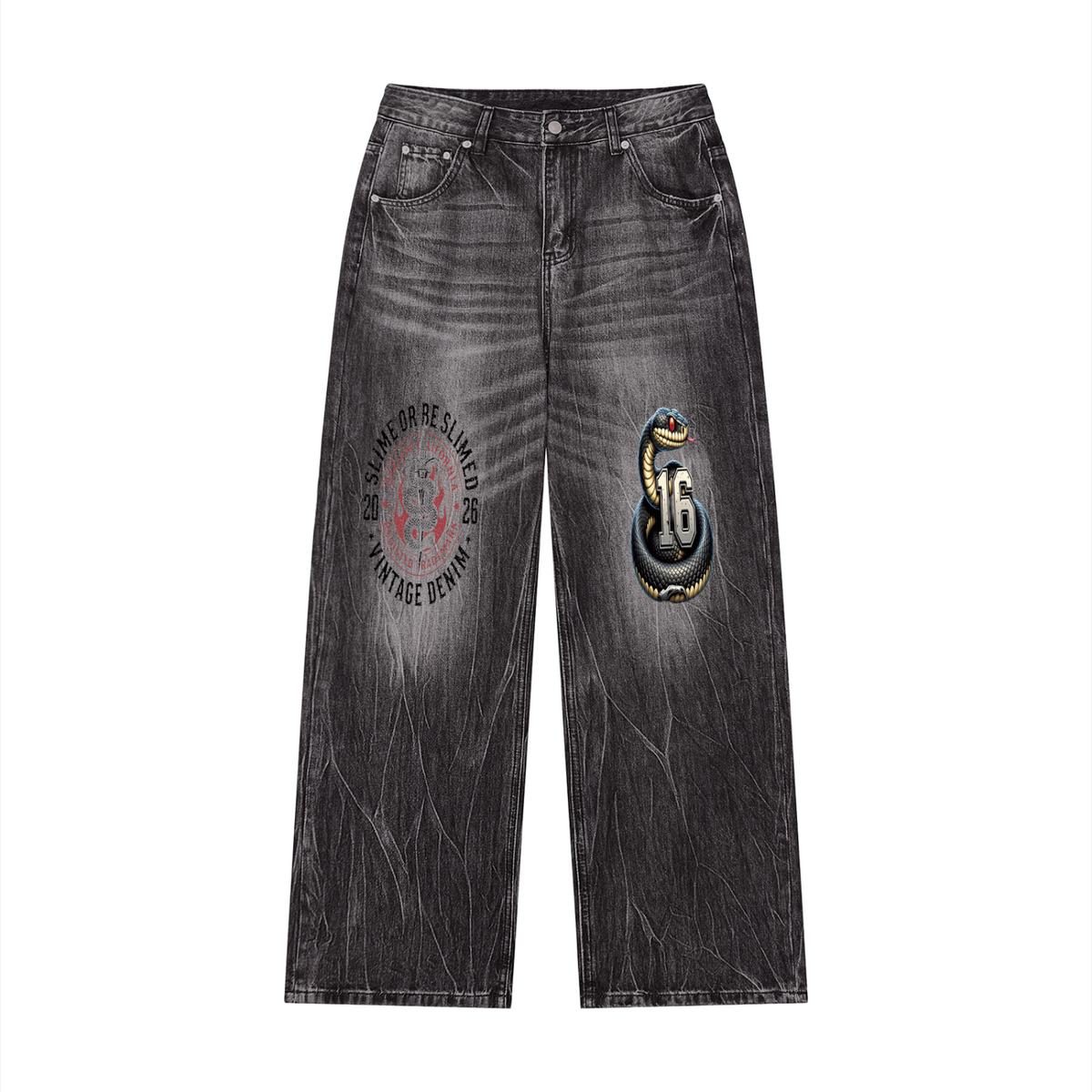 Slime  Wide Leg Jeans (black)