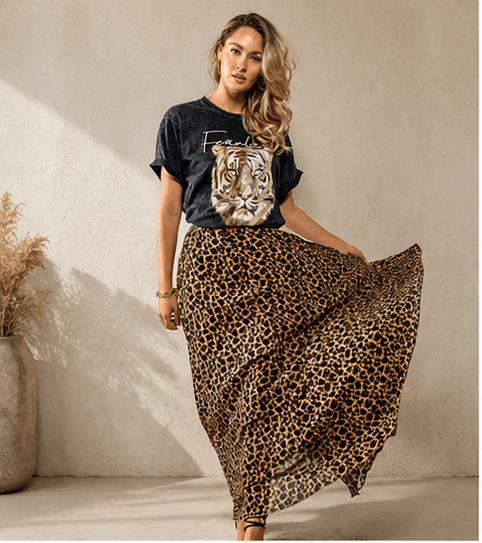 Fierce Flow Leopard Skirt - Pendo Store