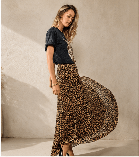 Fierce Flow Leopard Skirt - Pendo Store