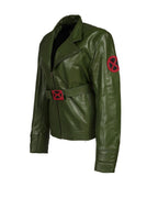 Green Mutant Hero Leather Jacket - Pendo Store