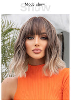 Grey Wavy Bob Wig - Pendo Store