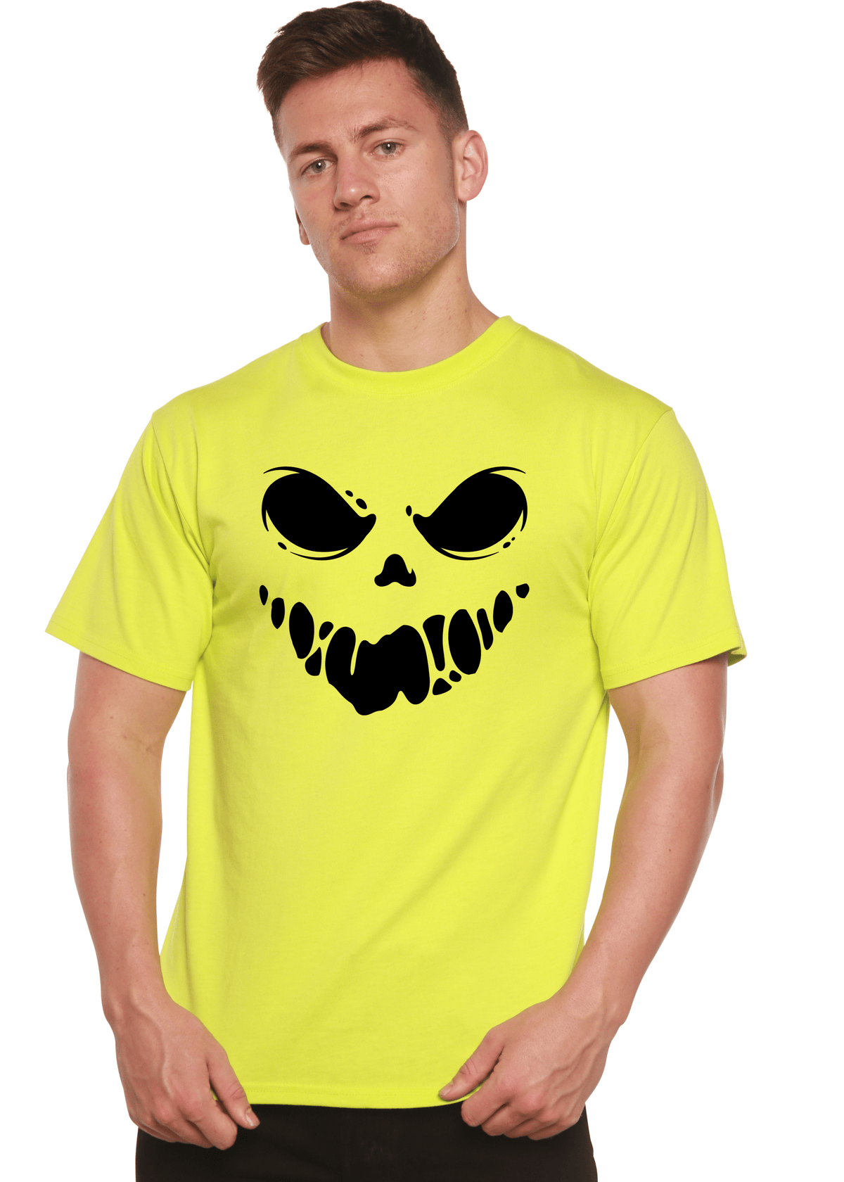 Halloween Boo Men's Bamboo Viscose/Organic Cotton Short Sleeve Graphic T-Shirt - Pendo Store