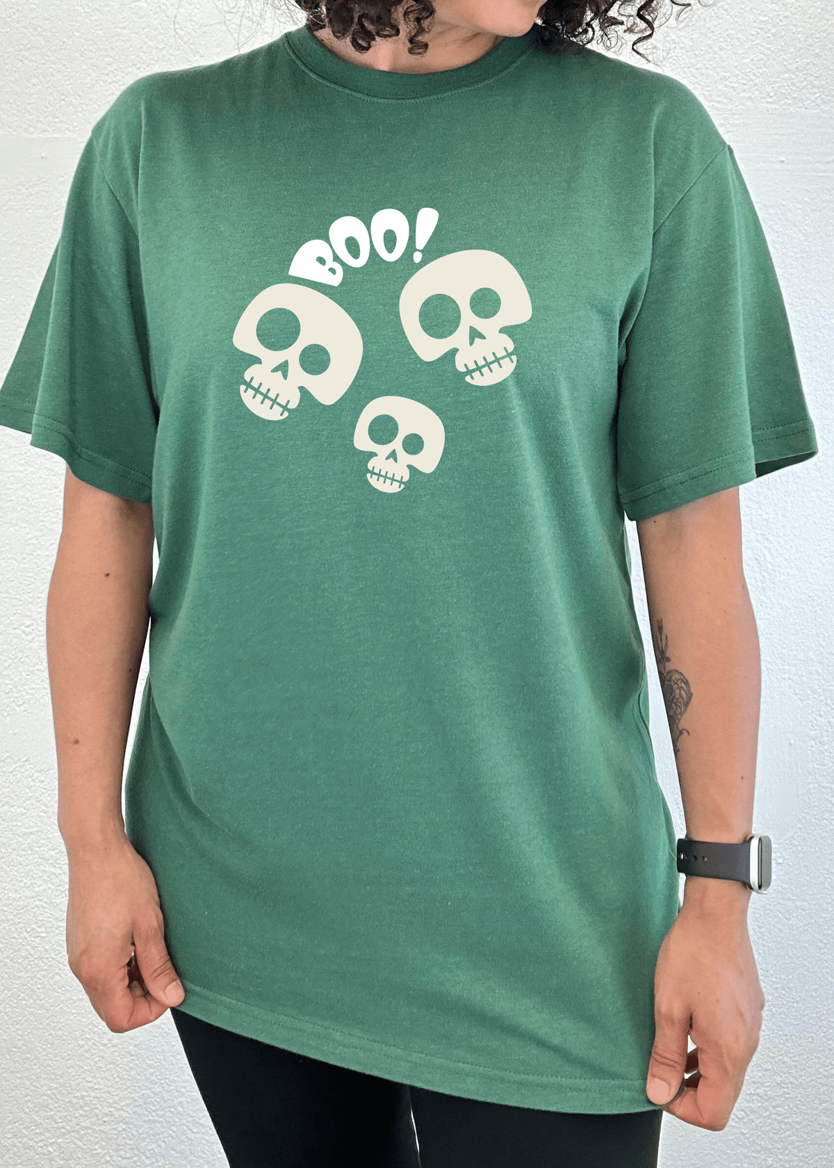 Halloween Boo Unisex Bamboo Viscose/Organic Cotton Short Sleeve Graphic T-Shirt - Pendo Store
