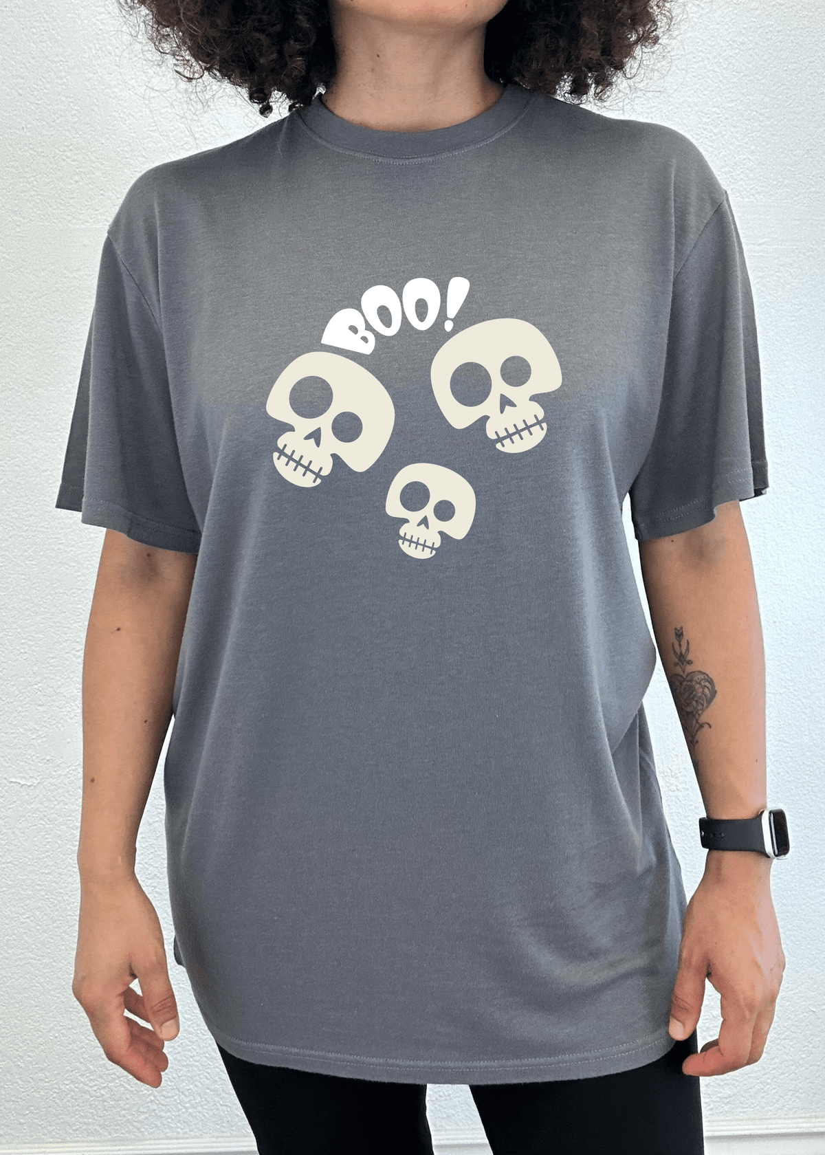 Halloween Boo Unisex Bamboo Viscose/Organic Cotton Short Sleeve Graphic T-Shirt - Pendo Store
