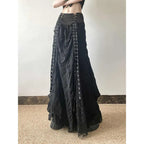Harajuku Lace Bow A-Line Skirt