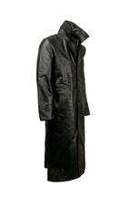 High Collar Leather Trench Coat - Pendo Store