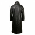 High Collar Leather Trench Coat - Pendo Store