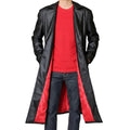 Futuristic Cosplay Leather Trench Coat