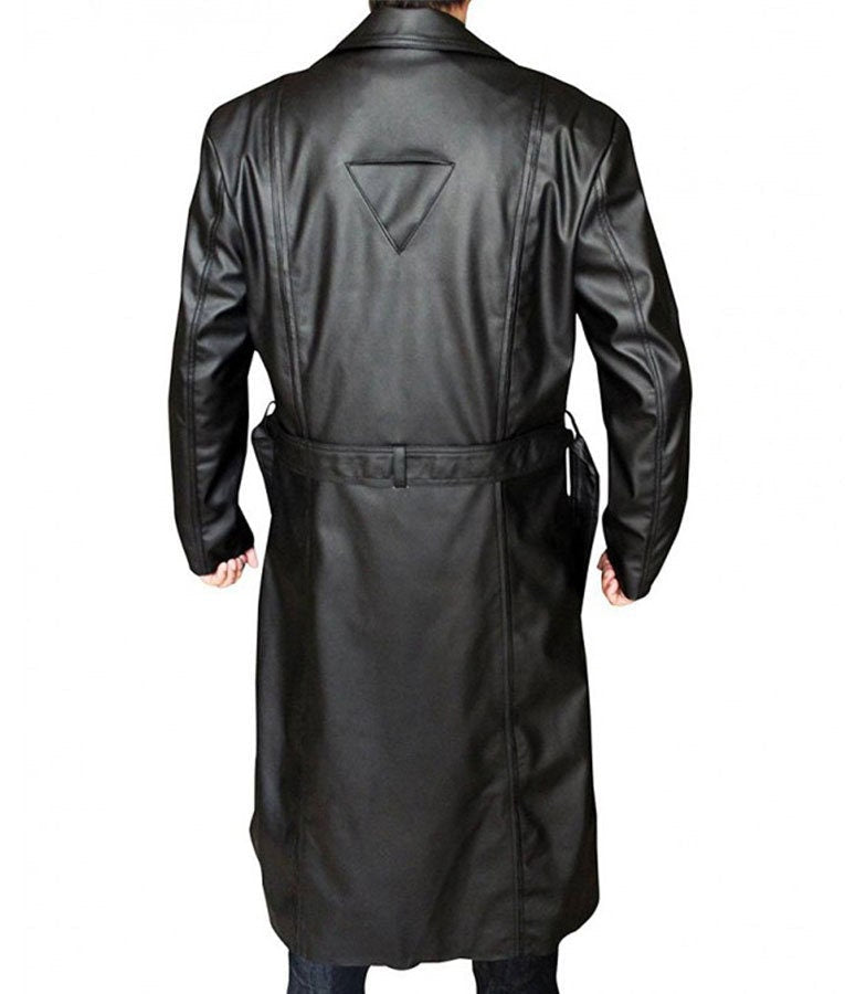 Futuristic Cosplay Leather Trench Coat